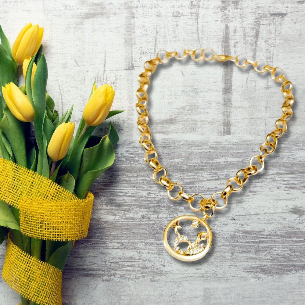 Scorpio Zodiac Sign Charm Bracelet